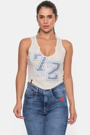 Ecko Top Feminino Line Areia
