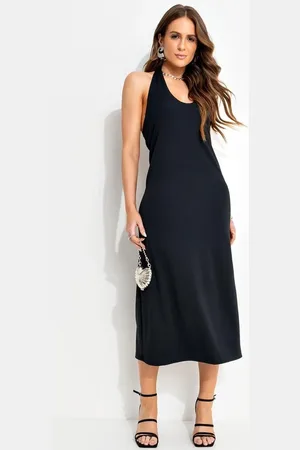 QUINTESS Vestido Feminino Em Malha Crepe