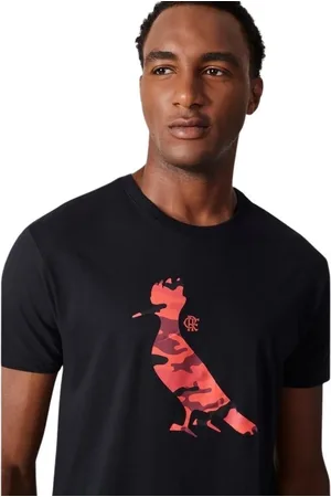 Reserva Camiseta Estampada Pp Fla Camuflado Verm Sprint