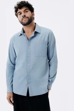 Hering Camisa Masculina Regular em Jeans