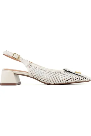 Pixolé Sapato Slingback Giulia Domna Atanado Off White Incolor