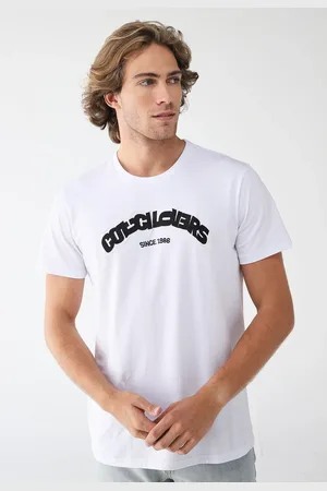 Colcci Camiseta Reta Logo Branca