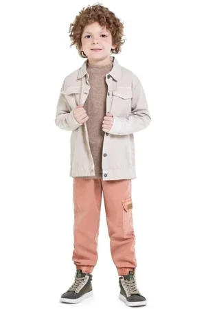 Marisol Infantil - Camiseta Manga Longa Tricot Masculina
