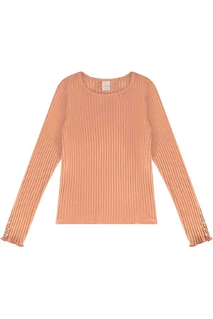 Lecimar Blusa Em Canelado Crochê 1703674