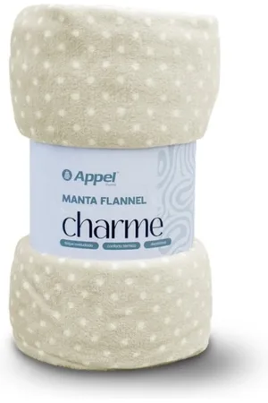 Appel Manta Microfibra Casal Flannel Charme Poa
