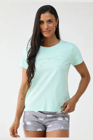 Malwee Conjunto de Pijama Curto Estampa de Ovelha