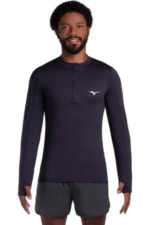 Mizuno Camiseta Manga longa de Corrida Masculina Térmica