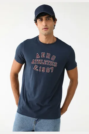 Aeropostale Camiseta Reta Logo Azul-Marinho