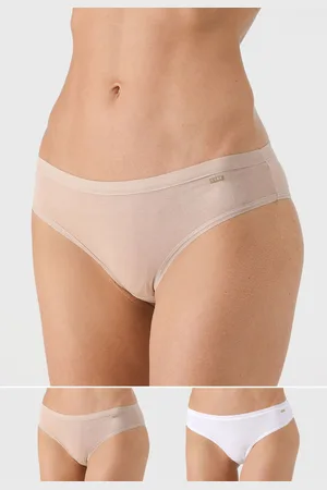 LUPO Kit 2pçs Calcinha Biquíni Loba Clássica /Branca