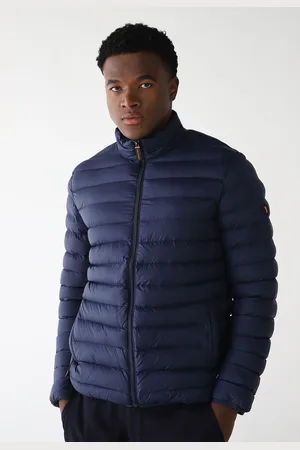 Aleatory Jaqueta Puffer Logo Azul-Marinho