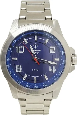 Tuguir Relógio Masculino Analógico Infinity TGI37108 Prata e Azul