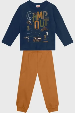 Brandili Infantil - Conjunto 2pçs Manga Longa Blusa E Calça