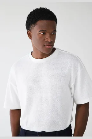 Colcci Camiseta Tricot Reta Texturizada Branca
