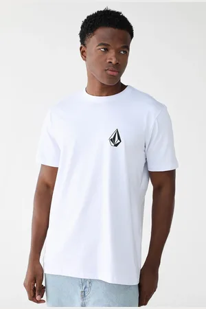 Volcom Camiseta Reta Logo Branca