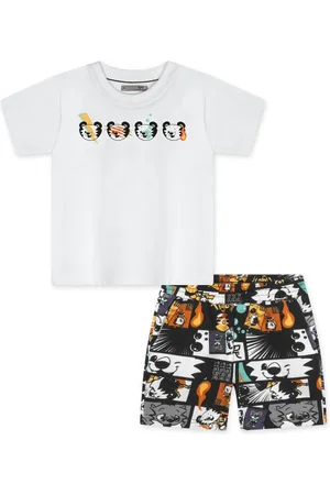 Tigor T. Tigre Infantil - Conjunto Curto Moletom Masculino