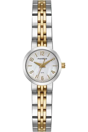Mondaine Relógio Feminino Clássico Bicolor Estojo Mini Bolsa