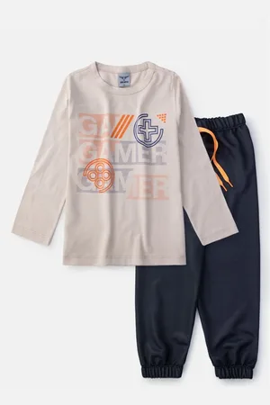 KeKi Boys Infantil - Conjunto Masculino Meia Estação Gamer 592