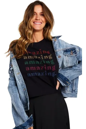 Reversa Camiseta Estampada Amazing