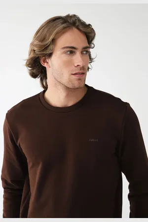 Colcci Blusa de Moletom Flanelada Fechada Reta Lisa