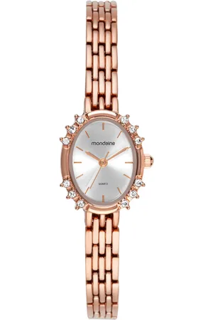 Mondaine Relógio Feminino Oval Clássico Rose