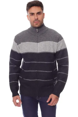 Crocker Suéter Masculino Tricot Forrado Com Zíper - 49732