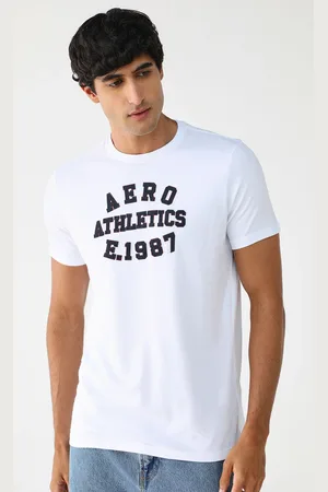 Aeropostale Camiseta Reta Logo Branca
