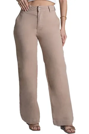 SAWARY Calça Sarja Wide Leg - 278524 -