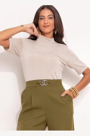 QUINTESS Blusa Feminina Em Malha