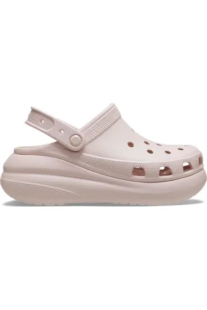 Crocs Sandália classic crush platform clog quartz
