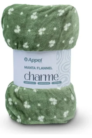 Appel Manta Microfibra Queen Flannel Charme Trevo