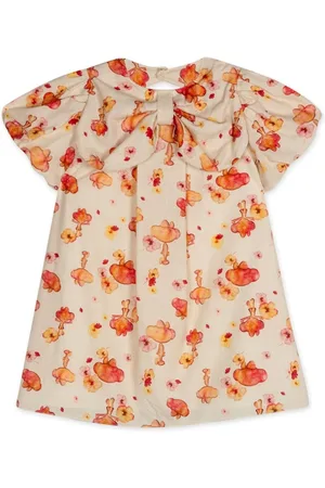 Lilica Ripilica Infantil - Vestido Manga Curta Linho Feminino