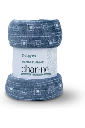 Appel Manta Microfibra Casal Flannel Charme Geo