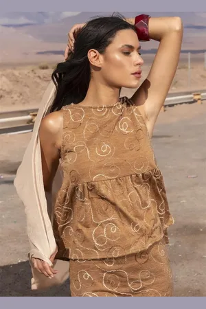 QUINTESS Blusa Feminina Em Malha Bordada