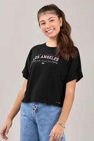 Elian Infantil - Blusa Juvenil Menina Manga Curta Beats