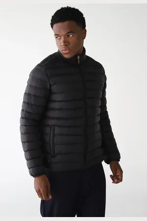Aleatory Jaqueta Puffer Logo Preta