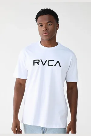 RVCA Camiseta Reta Logo Branca