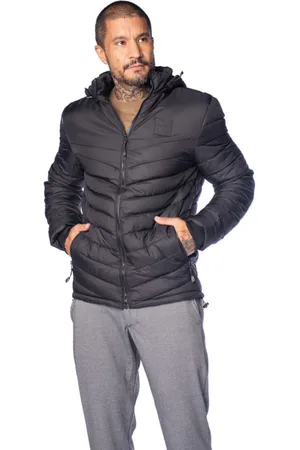 GANGSTER Jaqueta Masculina Puffer Capuz