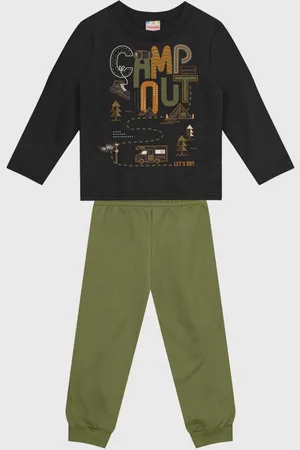 Brandili Infantil - Conjunto 2pçs Manga Longa Blusa E Calça