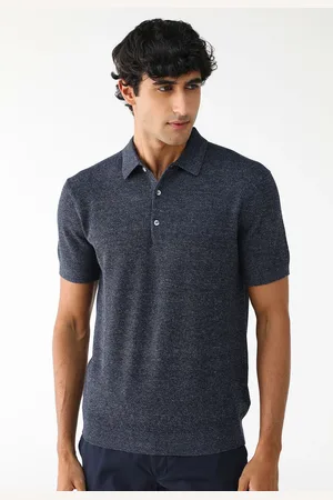 Dudalina Camisa Polo Reta Mini Icon Bordado Azul-Marinho