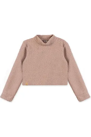 Marisol Infantil - Blusa Cropped Carneirinho Manga Longa Feminina