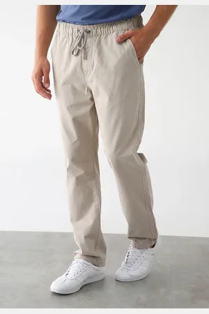 John John Calça Slim Porto Sand Bege