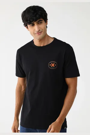 Hurley Camiseta Reta Estampa Preta