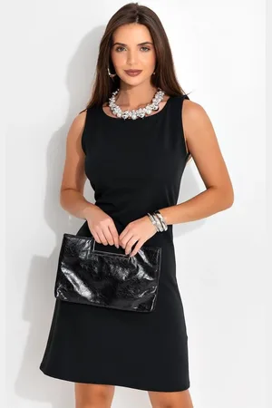 QUINTESS Vestido Feminino Em Malha Crepe