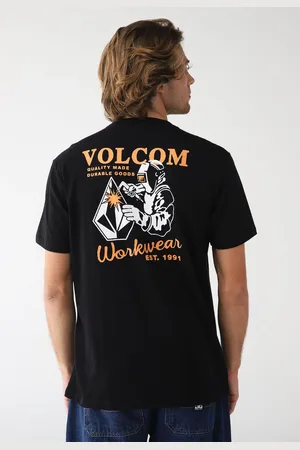 Volcom Camiseta Reta Workwear Welder Preta