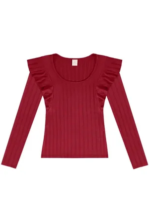 Lecimar Blusa Em Viscose Rendada 1703664
