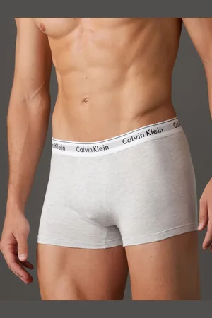 Calvin Klein Kit 2 Cuecas Trunk Modern Cotton Calvin Klein Underwear - Preto Com Cinza Claro