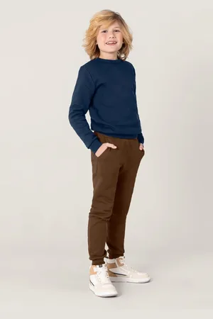 Brandili Infantil - Calça Jogger Básica Menino Em Moletom