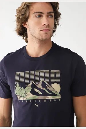 PUMA Camiseta Slim Mountain Tee Azul-Marinho