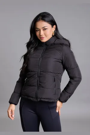 LEMIER Jaqueta Puffer Feminina Com Capuz Removível Collection