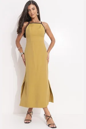 QUINTESS Vestido Feminino Em Tecido Alfaiataria De Viscose
